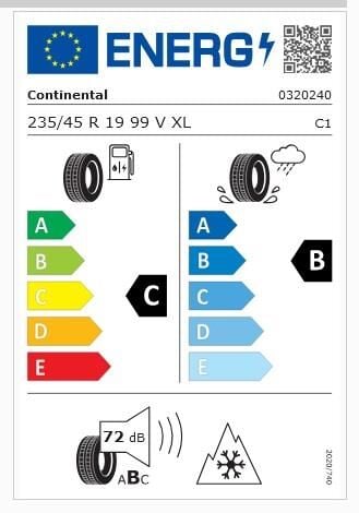 235/45R19 99V XL FR WC8S CONTİNENTAL