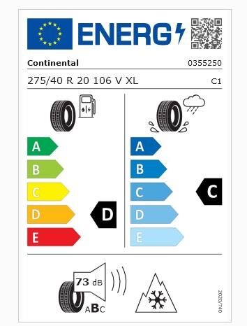 275/40R20 106V XL FR TS860S SSR CONTİNENTAL