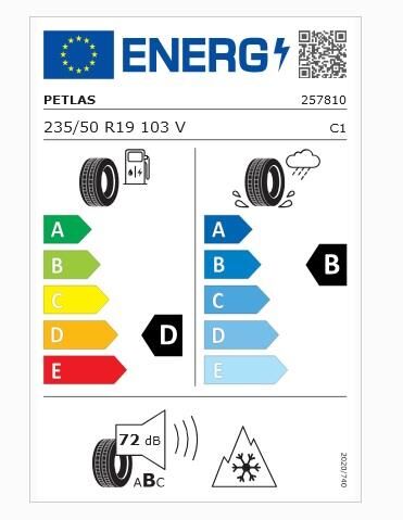 225/50R19 TL 100V REINF. SNOWMASTER 2 SPORT PETLAS