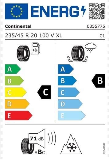 235/45R20 100V XL FR TS870P CONTİ SEAL CONTİNENTAL