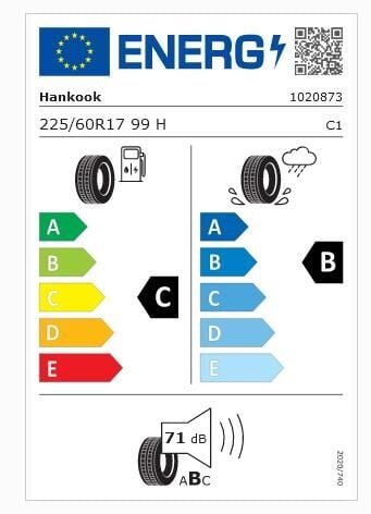 225/60R17 99H VENTUS PRIME 2 K115 HANKOOK