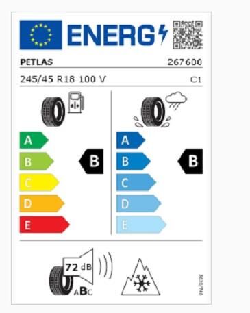 245/45R18 TL 100V REINF. SNOWMASTER 2 SPORT PETLAS