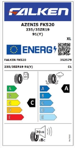 235/35R19 (91Y) XL AZENIS FK520 FALKEN