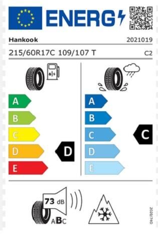 215/60R17 C 109/107T WINTER I* CEPT LV RW12 HANKOOK