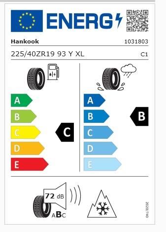 225/40R19 93Y XL KINERGY 4S 2 H750 HANKOOK
