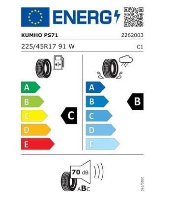 225/45R17 91W PS71 KUMHO