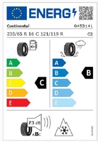 235/65R16 C 121/119R VANCWI 10PR CONTİNENTAL