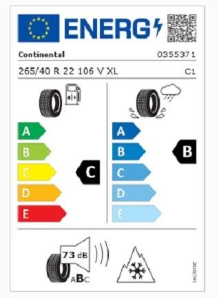 265/40R22 106V XL TS850P SUV CONTİNENTAL