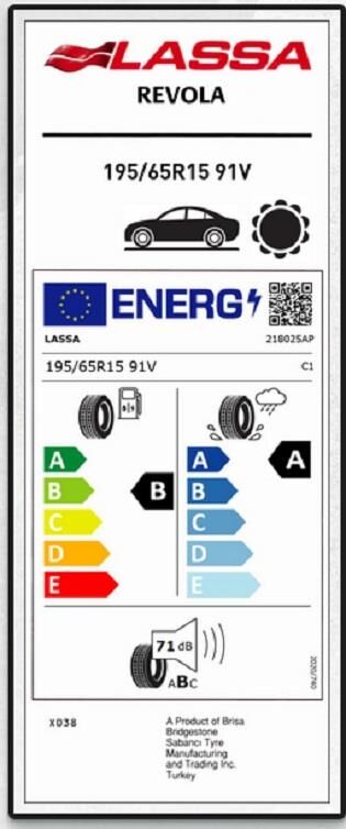 195/65R15 91V REVOLA LASSA