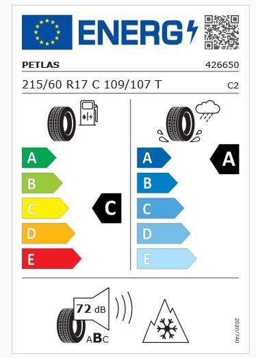 215/60R17 C TL 109/107 T 8PR VANMASTER A/S + PETLAS