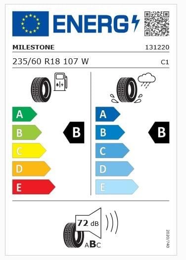 235/60R18 TL 107W REINF. SUVMILE H/T MILESTONE