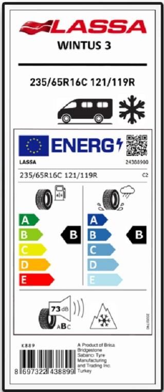 235/65R16 C 121/119N 12PR WİNTUS 3 LASSA