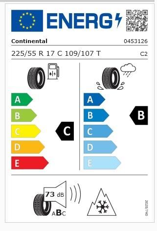 225/55R17 C 109/107T VANCWI CONTİNENTAL