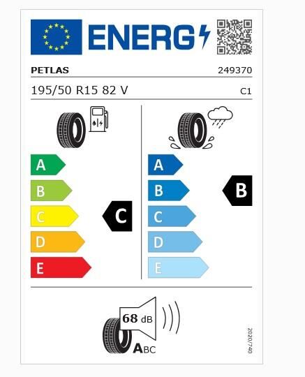 195/50R15 TL 82V PRIME COMFORT PETLAS
