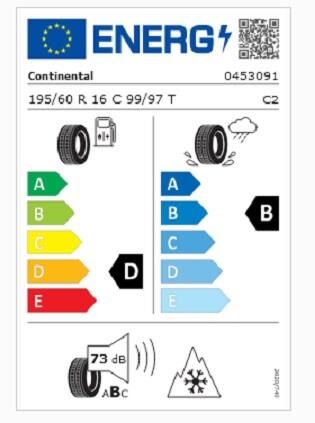 195/60R16 C 99/97T VANCWI CONTİNENTAL