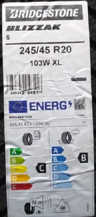245/45R20 103W XL BLİZZAK 6 BRIDGESTONE