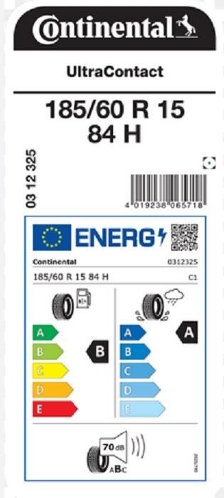 185/60R15 84H UC CONTİNENTAL