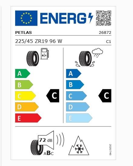 225/45R19 TL 96W REINF. MULTI ACTION PT565 PETLAS