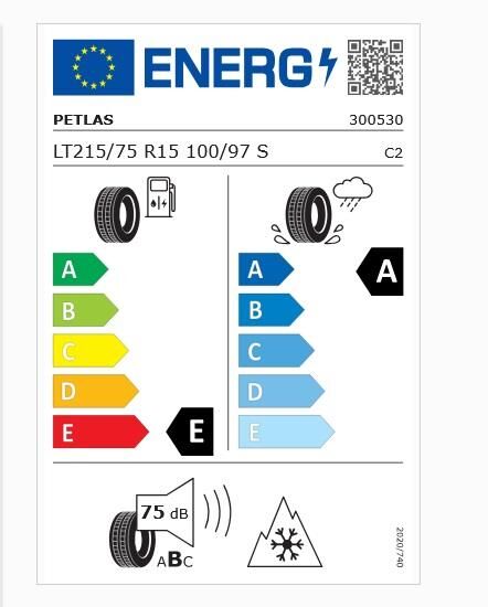 215/75R15 TL 100/97S LRC RWL PEAKLANDER A/T PETLAS