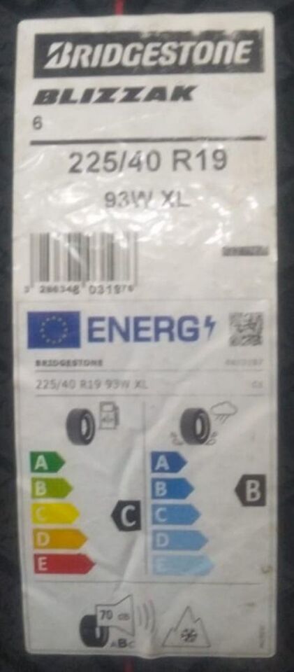 225/40R19 93W XL BLİZZAK 6 BRIDGESTONE