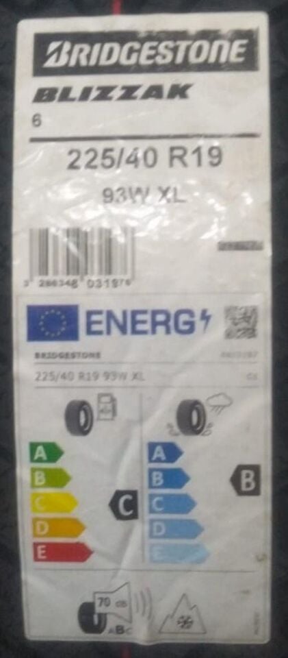 225/40R19 93W XL BLİZZAK 6 BRIDGESTONE
