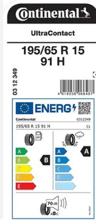 195/65R15 91H UC CONTİNENTAL