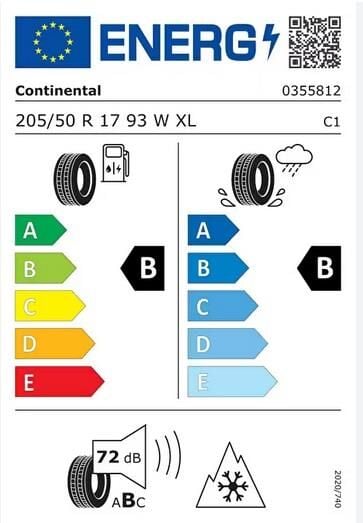205/50R17 93W XL FR ALL SEASON CONTACT 2 CONTİNENTAL