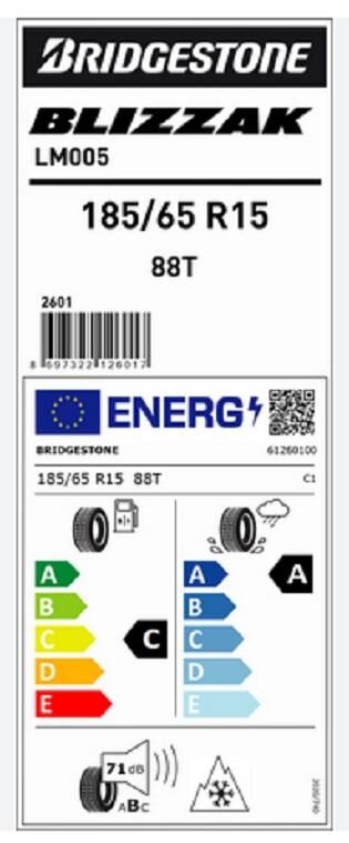 185/65R15 88T LM005 BRIDGESTONE