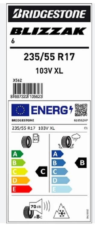 235/55R17 103V XL BLİZZAK 6 BRIDGESTONE