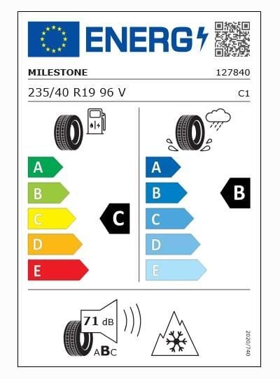 235/40R19 TL 96V REINF. CARMILE WINTER MILESTONE