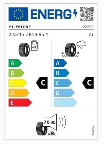 225/45R18 TL 95W REINF. CARMILE SPORT MILESTONE