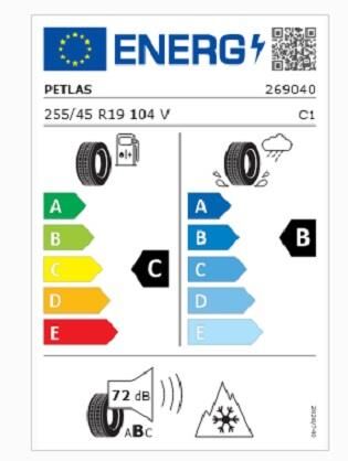 255/45R19 TL 104V REINF. SNOWMASTER 2 SPORT PETLAS