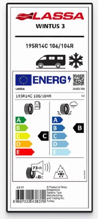 195R14 C 106/104R WINTUS 3 LASSA